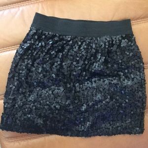 Eight Sixty Matte Black Sequin Mini